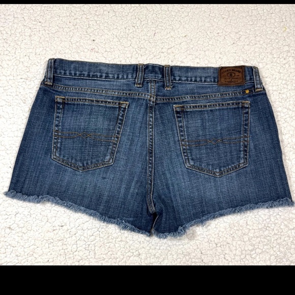 Lucky Brand Riley Short Jean shorts Women's size 10/30 Blue Festival Western - Picture 4 of 5